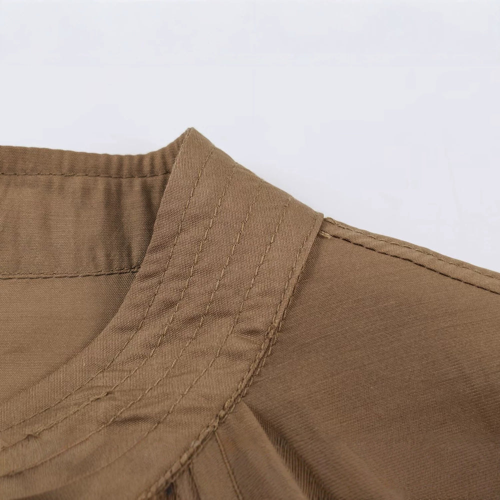Damen Leichte Plissierte Blousonjacke mit Rundkragen, Ballonärmeln und gesmoktem Saum Shop Nory