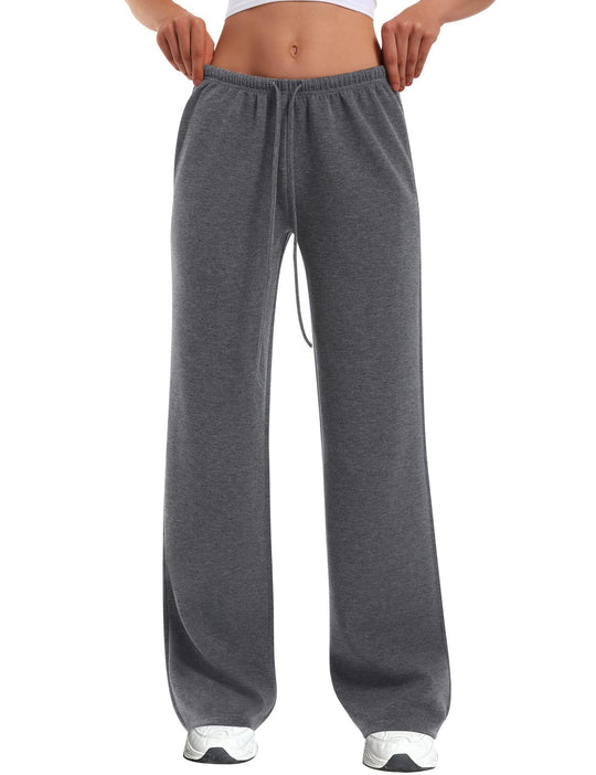 Damen nan hochgeschnittene weite Jogginghose mit elastischem Komfortbund und Kordelzug Shop Nory