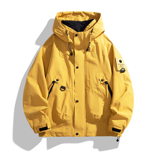 Herren Technische Oversized-Fieldjacke mit wasserabweisender Membran, Utility-Ringen und verdeckter Druckknopfleiste Shop Nory