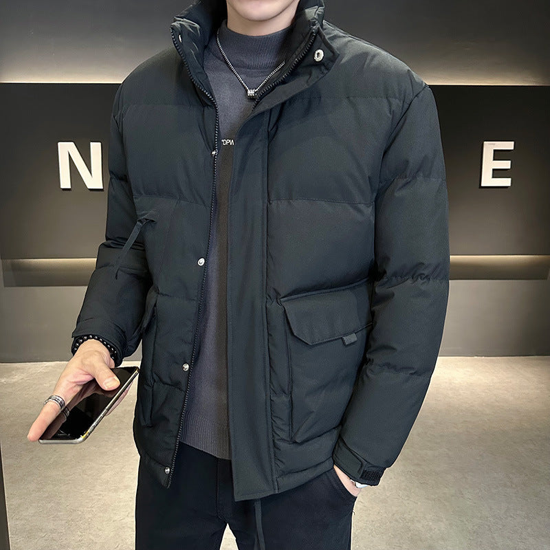 Herren Thermo-Steppjacke mit hohem Stehkragen und aufgesetzten Pattentaschen Shop Nory