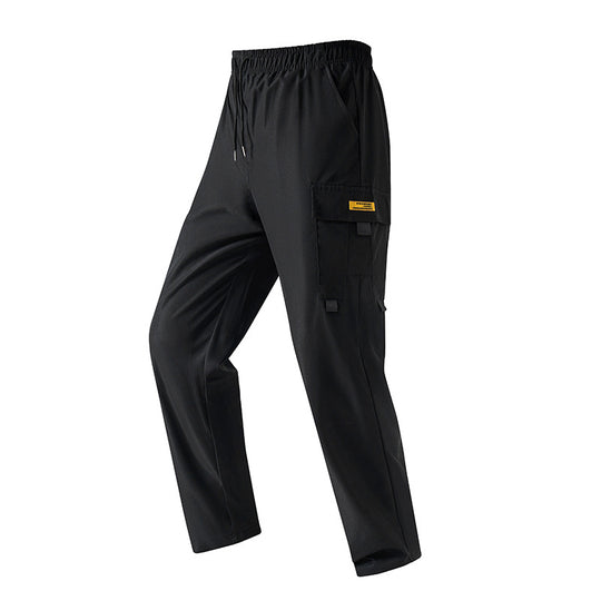Herren Leichte Utility‑Cargohose mit elastischem Bund, Tunnelzug & seitlicher Klappentasche Shop Nory