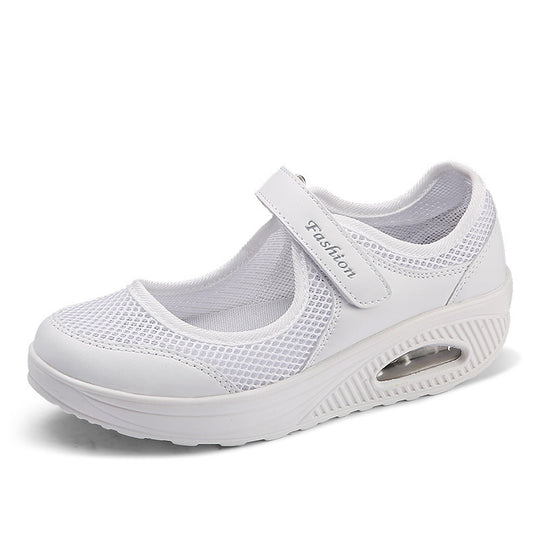 Damen Sportliche Mary-Jane Wedgesneaker mit Luftpolster und atmungsaktivem Mesh Shop Nory