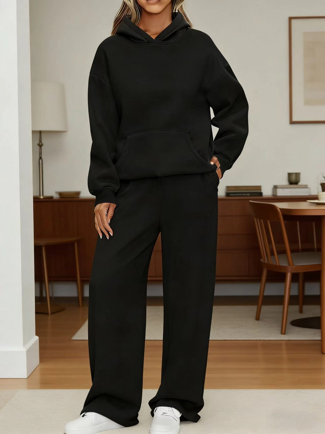 Damen nan kuscheliges Oversize Hoodie und weite Jogginghose Set Shop Nory