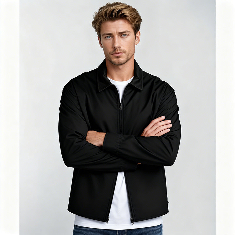 Herren Overshirt im Workwear-Stil mit durchgehendem Reißverschluss und aufgesetzten Brusttaschen Shop Nory