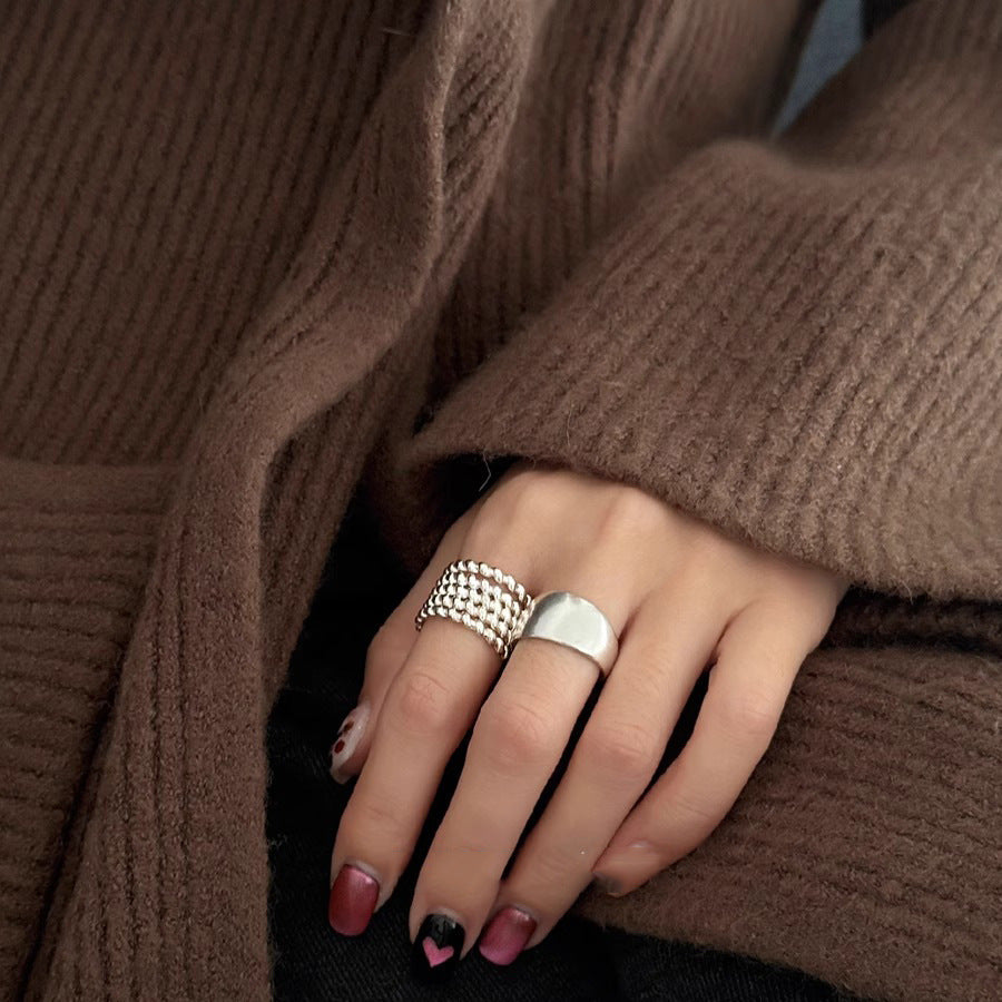 Damenring mit geflochtenem Design aus hochwertigem Edelstahl Shop Nory