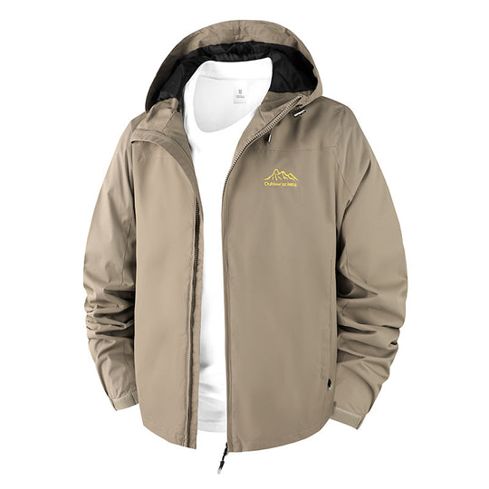 Herren Technische Outdoorjacke mit verstellbarem Kapuzendesign Shop Nory