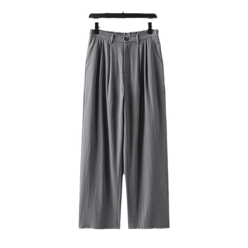 Damen Weite Bundfalten-Hose mit hoher Taille Shop Nory