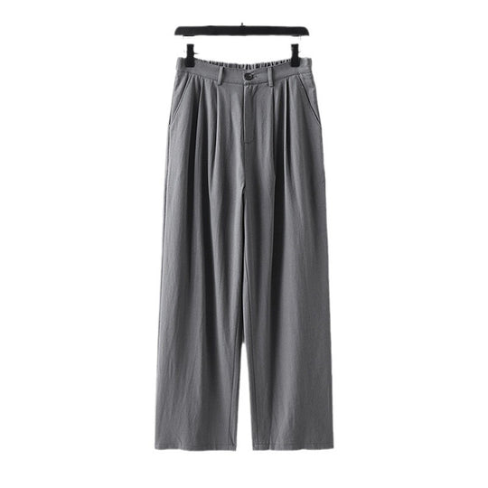 Damen Weite Bundfalten-Hose mit hoher Taille Shop Nory