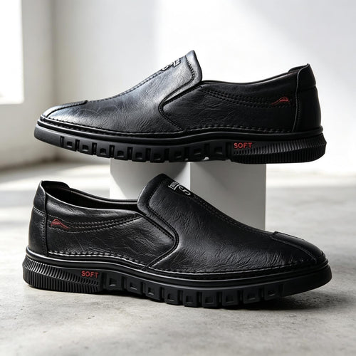 Herren Elegante Leder Slipper Shop Nory
