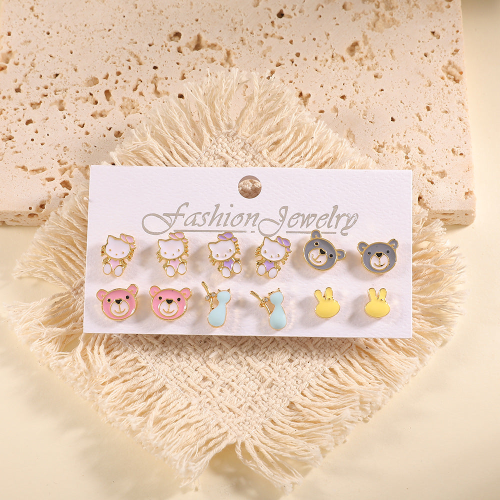 Damen Ohrstecker Set mit fruchtigem Design Shop Nory