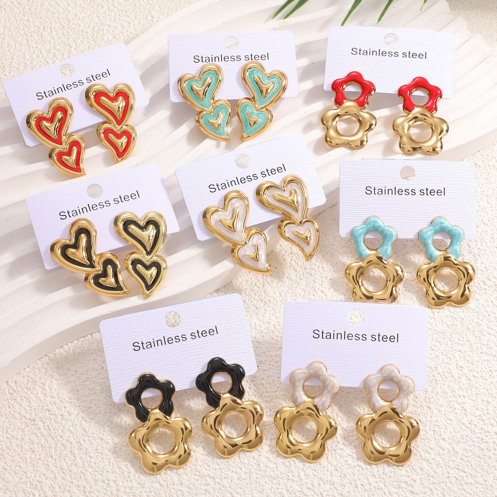 Damen Ohrhänger im verspielten Herzdesign Shop Nory