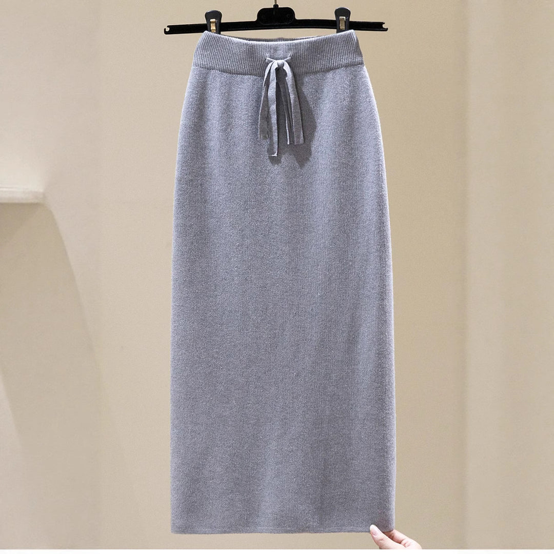 Damen Langer, elastischer Maxirock mit Bundtiefe Shop Nory