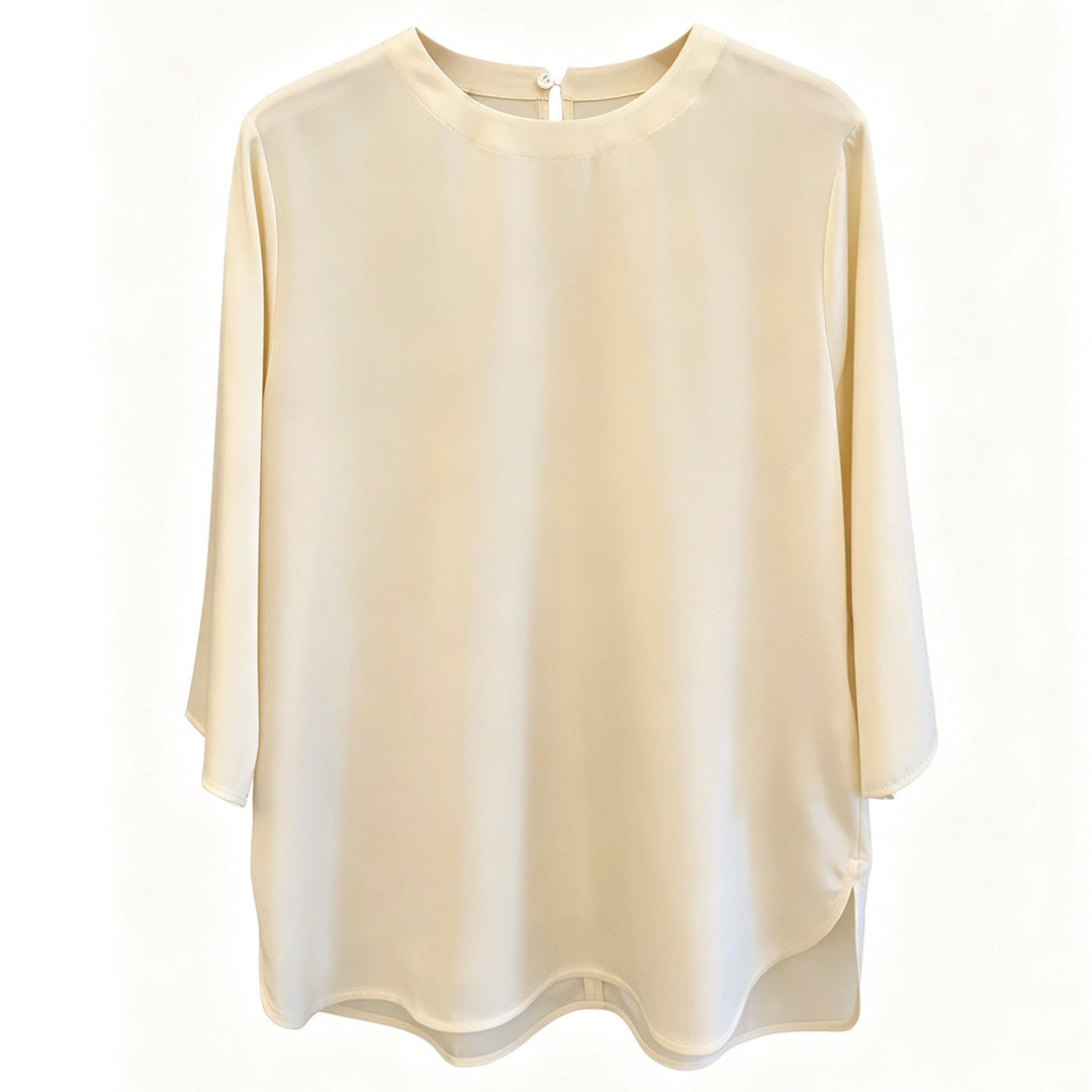 Damen Elegante und luftige Bluse mit drei Viertel-Ärmeln Shop Nory