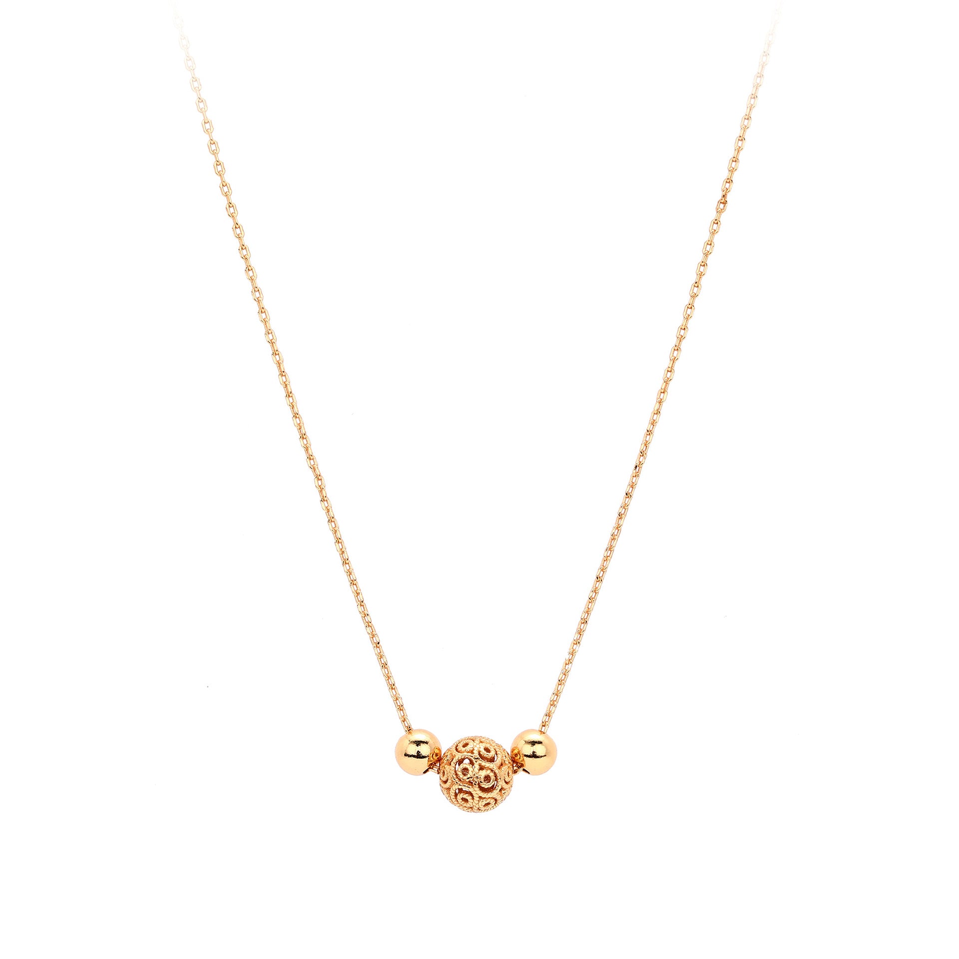 Damen Halskette mit filigranem Anhänger und verstellbarem Kettendesign Shop Nory