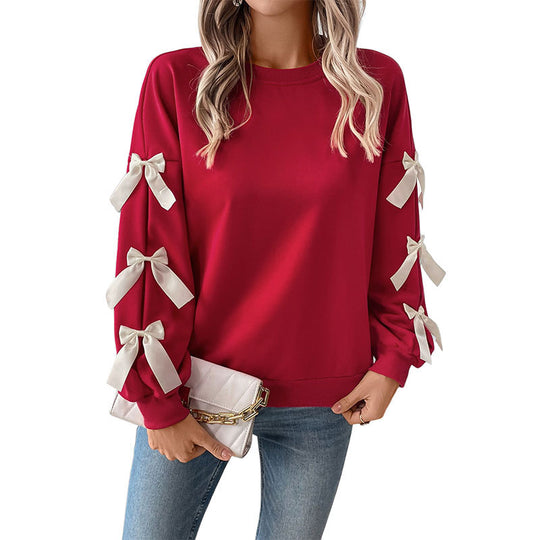 Damen Crop-Pullover mit Schleifen-Details Shop Nory