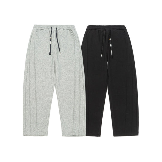 Damen Weite High‑Waist Jogginghose mit Ziernähten und Kordelzug Shop Nory