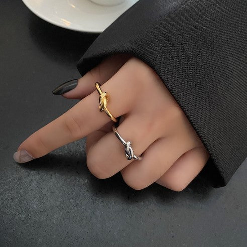 Damen Offener Ring mit kunstvollem Knoten-Design Shop Nory