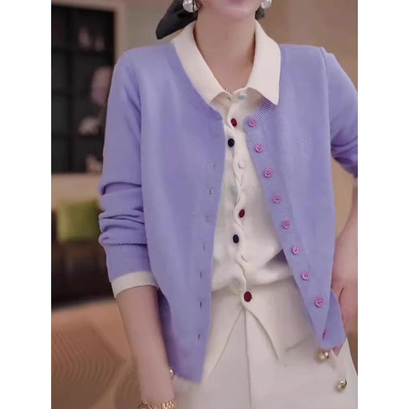 Damen Elegante Strickjacke mit Knopfdetails Shop Nory