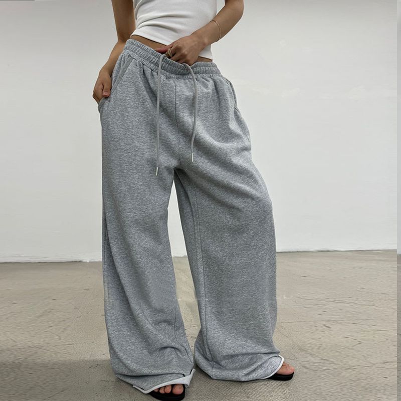 Damen nan weite High-Waist Loungehose mit gerafftem Bund und Kordelzug Shop Nory