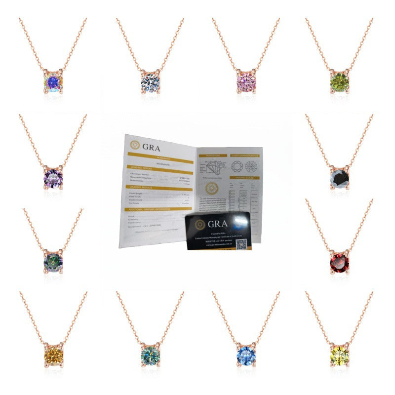 Damen Halskette mit funkelndem Zirkonia-Anhänger und filigranem Design Shop Nory