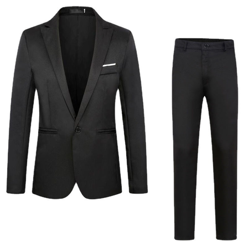 Herren Zweiteiliges Anzugset schlanker Schnitt mit Sakko und flacher Bundhose Shop Nory