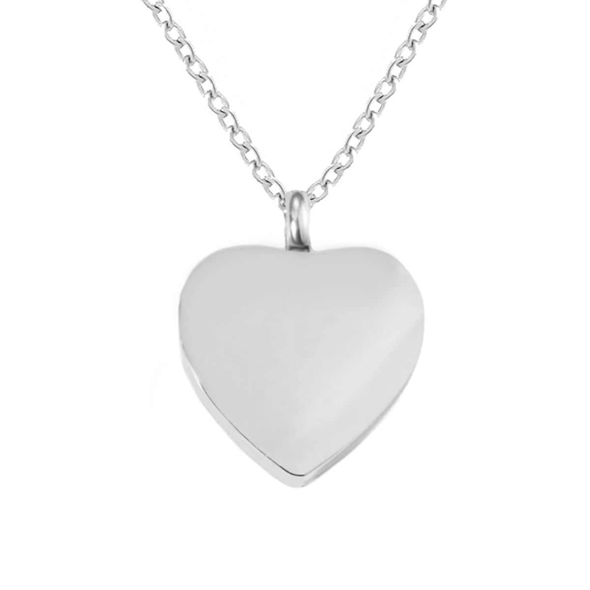 Damen Herzanhänger mit gravierter Botschaft und feiner Edelstahlkette Shop Nory
