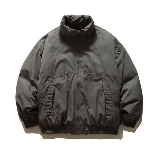 Herren Boxy-wattierte Bomberjacke mit hohem Stehkragen, elastischem Saum und praktischen Eingrifftaschen Shop Nory