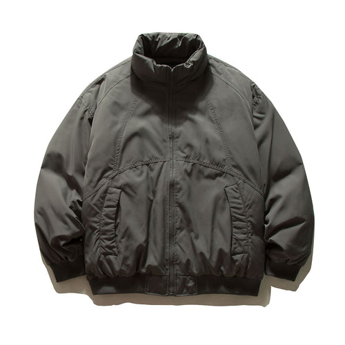 Herren Boxy-wattierte Bomberjacke mit hohem Stehkragen, elastischem Saum und praktischen Eingrifftaschen Shop Nory