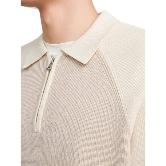 Herren Feinstrick-Halbzip-Pullover mit Polokragen und Raglanärmeln Shop Nory