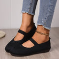 Damen elastische Ballerinas mit komfortablem Fußbett