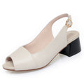 Damen Sling-Sandalen mit bequemer Sohle und elegantem Blockabsatz Shopnory