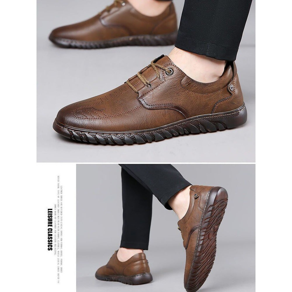 Herren Elegante Ledersneaker Shop Nory