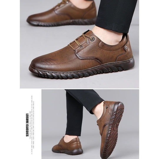Herren Elegante Ledersneaker Shop Nory