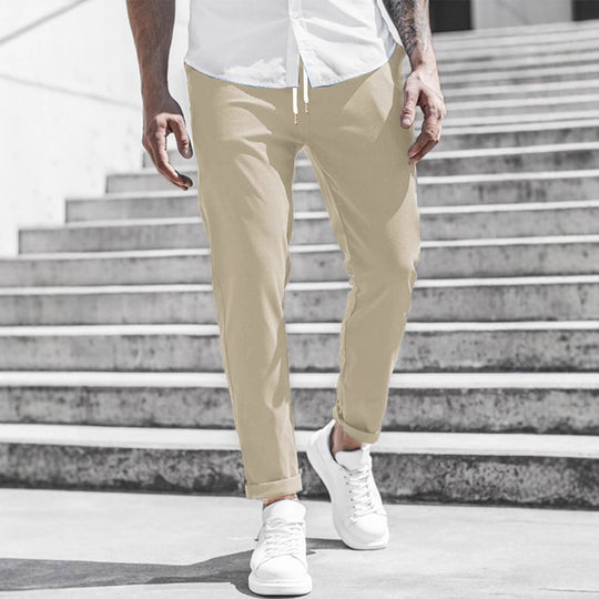 Herren Freizeithose mit Kordelzug und Seitentaschen