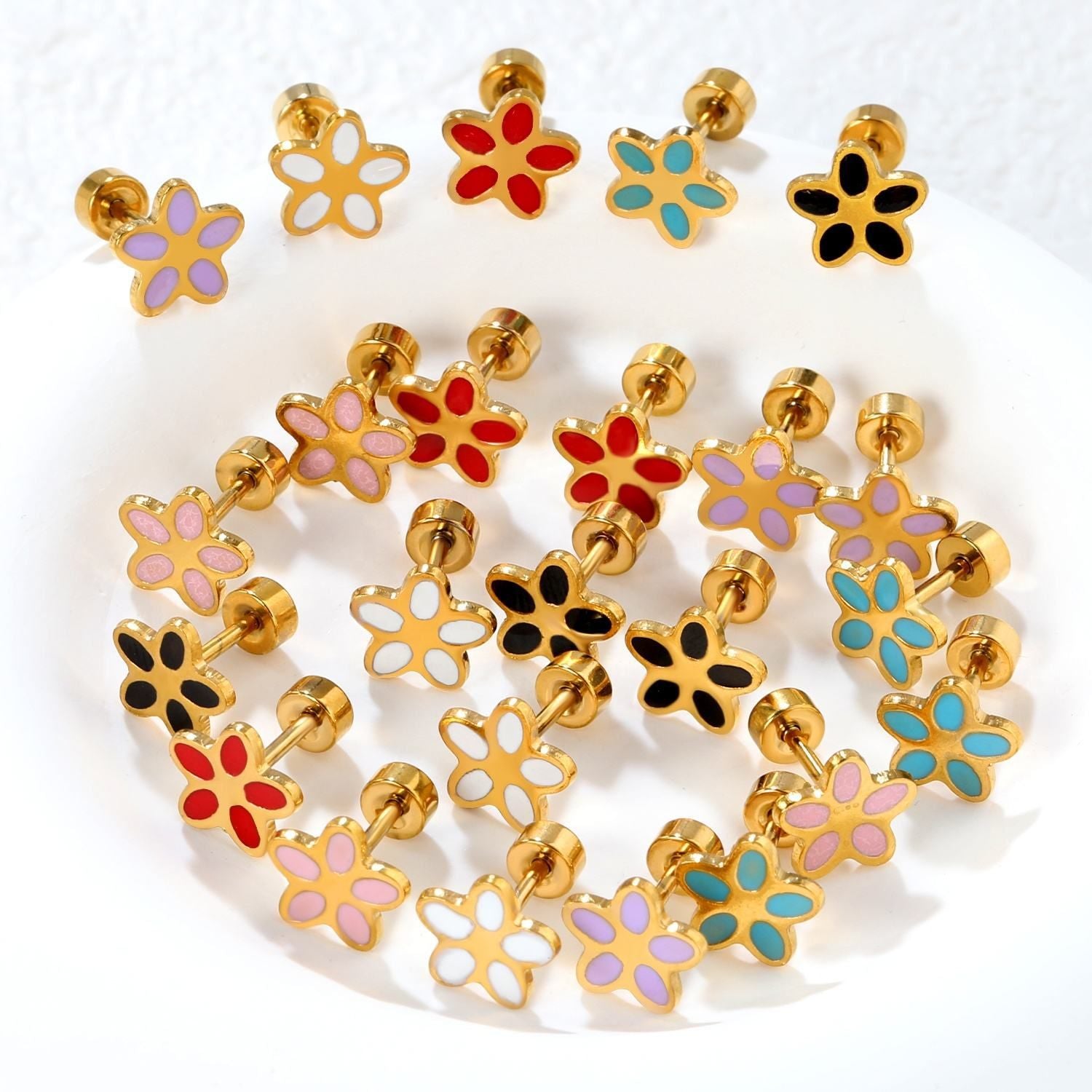 Damen Ohrstecker im floralen Design Shop Nory