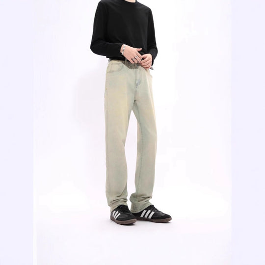 Herren Lässige Hochtaillierte Jeans Shop Nory