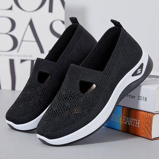 Damen nan leichte gestrickte Slipper mit orthopädischer Komfortsohle Shop Nory