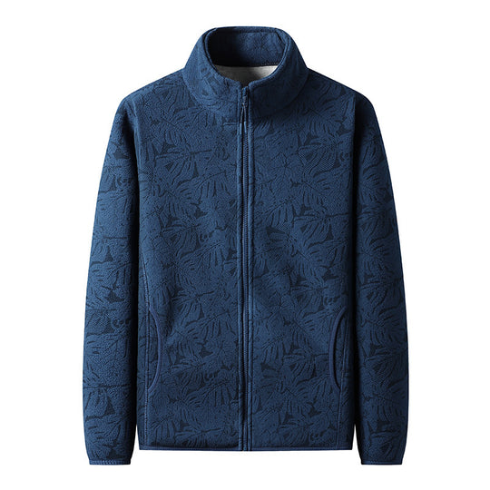 Damen Fleecejacke mit durchgehendem Reißverschluss und floraler Jacquard-Struktur Shop Nory