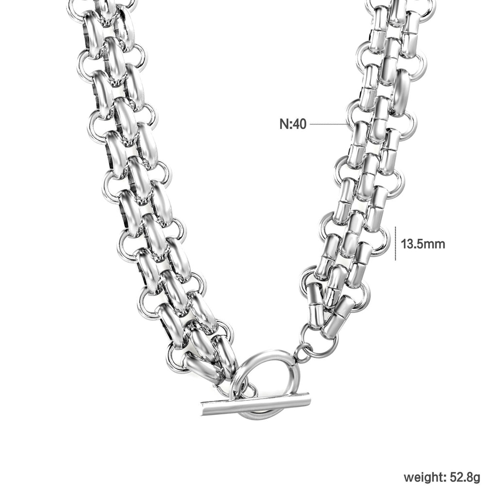 Damen Edelstahl Gliederkette mit verstellbarem Verschluss Shop Nory