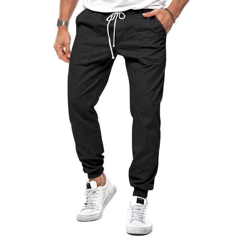 Herren Cargo-Jogginghose mit elastischem Bund und praktischen Taschen
