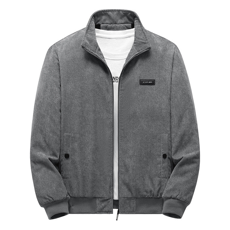Herren Modische Cordjacke mit Stehkragen Shop Nory
