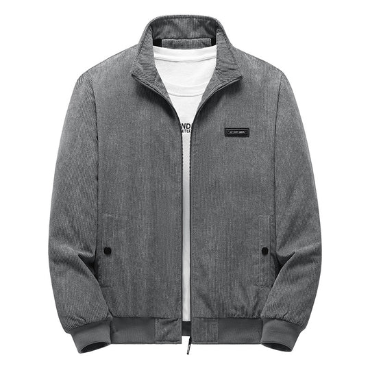 Herren Modische Cordjacke mit Stehkragen Shop Nory