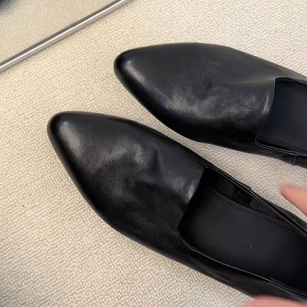 Damen spitz zulaufende Mokassins mit elegantem Schlupfdesign