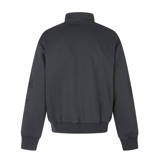 Damen Oversize-Sweatjacke mit Stehkragen und Leoparden-Print Shop Nory