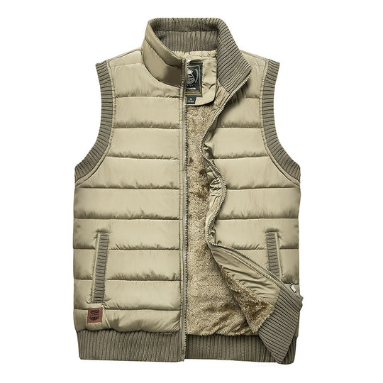 Herren Gepolsterte Thermo‑Steppweste mit Teddy‑Fleece‑Futter und Rippenbündchen Shop Nory