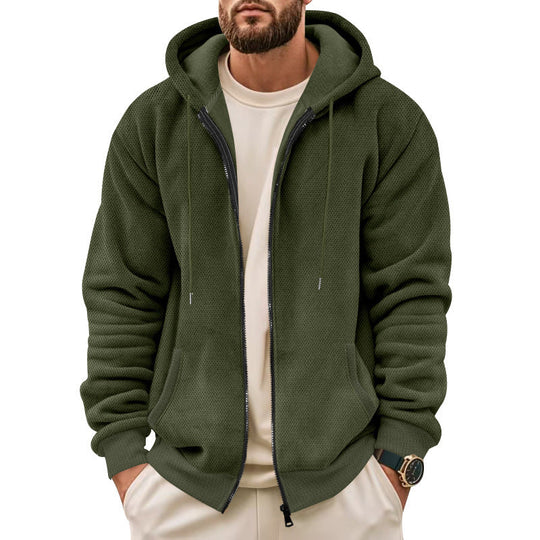 Herren Sportliche Kapuzenjacke mit atmungsaktivem Material und praktischem Reißverschluss