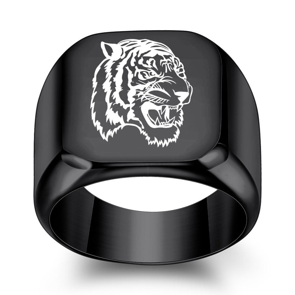 Herren Ring mit kunstvollem Tigerkopf-Design Shop Nory