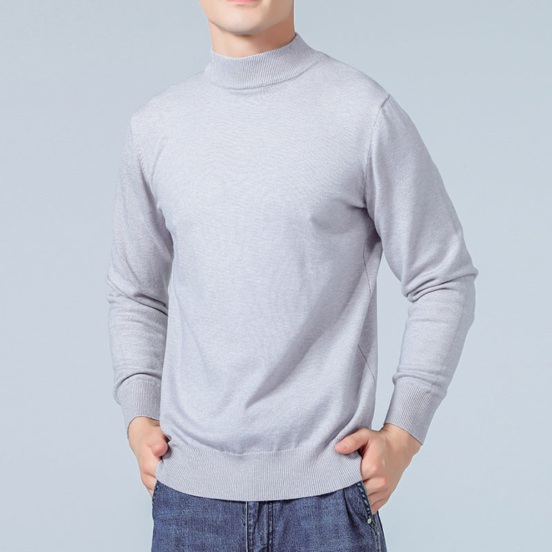 Herren Feiner Mockneck-Pullover aus hochwertigem Feinstrick mit gerippten Abschlüssen Shop Nory