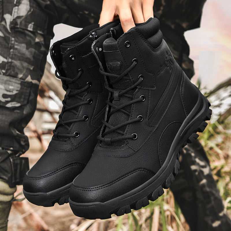 Herren wasserabweisende Tactical Boots mit hohem Knöchelschutz und strapazierfähiger Sohle