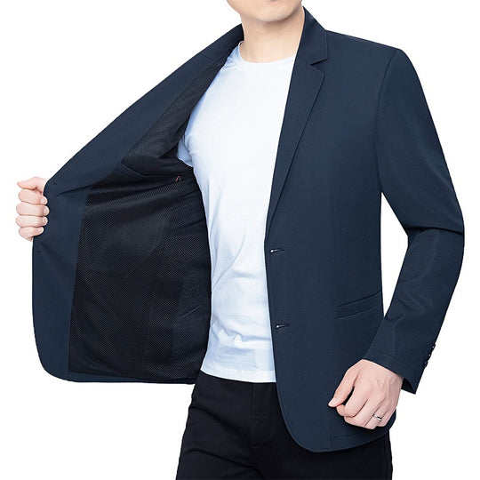 Herren Blazer schlanker Schnitt Business-Casual mit atmungsaktivem Meshfutter und Stretch Shop Nory